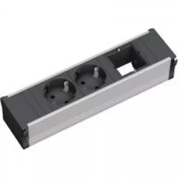 Power Extension Bachmann 912.003 Melns Silver