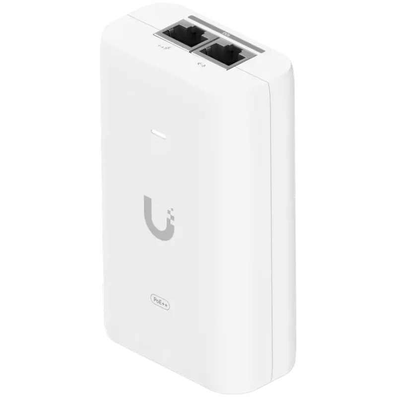 Ubiquiti UniFi UACC-PoE++-10G-EU 10G PoE++ adapteris (60W), var darbināt UniFi PoE++ ierīces, samazināt atkarību no PoE slēdža barošanas un nodrošināt Multi-Gigabit LAN savienojumu