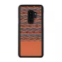 Viedtālruņa maciņš man and wood Samsung Galaxy S9 Plus — brūns rūtains raksts ar melnu apdari