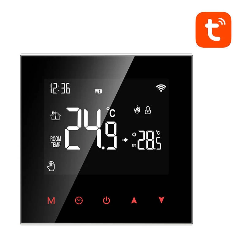 Viedais termostats Avatto ZWT100 Zigbee 3A Tuya — termostata kontrolieris ar Zigbee savienojamību, 3A izeja