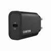 Sienas lādētājs CANYON OnCharge 30CL 30W PD 1 ports ES spraudnis melns
