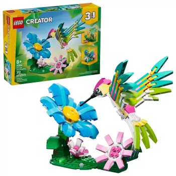 LEGO CREATOR 3 IN 1 31384 Savvaļas dzīvnieki: Krāsains kolibri