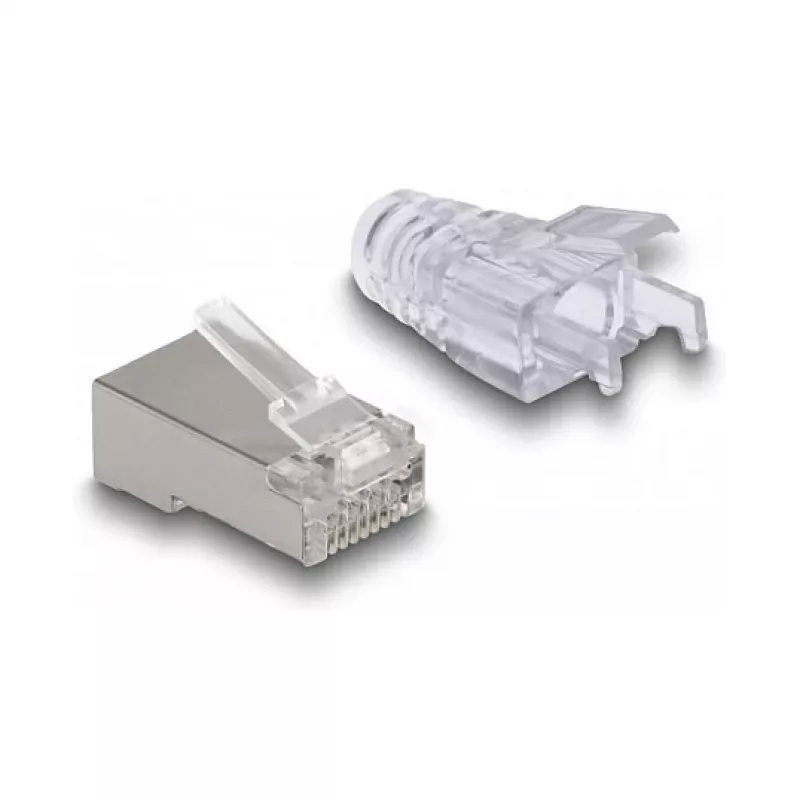 DeLOCK RJ45 modulārs spraudnis Cat.6 50 gab. ar lieces aizsardzības apaviem