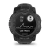 Viedpulkstenis GARMIN Instinct — 45 mm, 3,05 cm (1,2 collas) AMOLED 390×390 skārienjūtīgs, 4 GB, GPS, silikona siksna melna, 53 g