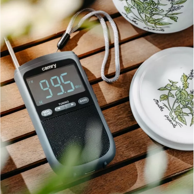 Camry | Pārnēsājams mini radio | CR 1905 | Modinātāja funkcija | Melns