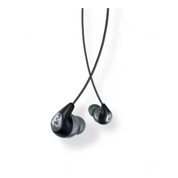 Shure SE112-GR austiņas, vadu, iekšauss, zvaniem/mūzikai, melnas, pelēkas