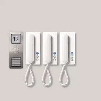 Siedle SET CA 812-3 E/W - vadu - nerūsējošais tērauds - balta - zizlis