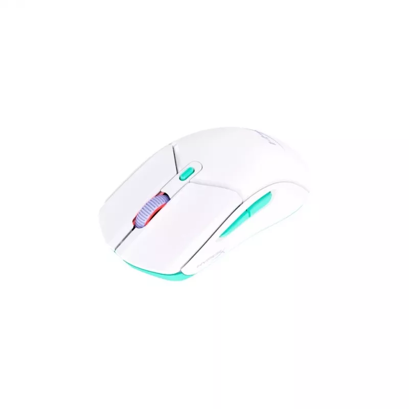 HyperX Pulsefire Haste 2 Core Wls - Spēļu pele (Balta/Zaļa/Purpursarkana)