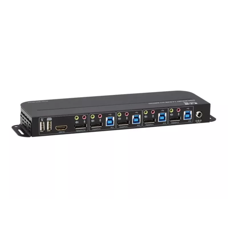 Tripp Eaton Tripp Lite sērija 4-portu DisplayPort KVM ar divkāršām konsoles pieslēgvietām (DP un HDMI)