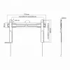 Sbox PLB-5746F Fiksēts plakanā ekrāna LED TV stiprinājums 37-70 35kg
