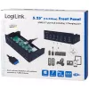 LogiLink USB 3.0 centrmezgls, 7 portu 5.25 iekšējais, ar ātrās uzlādes portu - Centrmezgls - 6 x SuperSpeed USB 3.0 + 1 x SuperSpeed USB 3.0 (uzlādei)