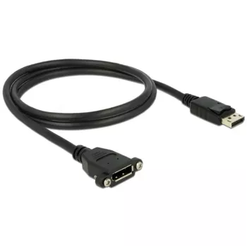 DisplayPort kabelis DeLOCK 85114 1m M-F Melns