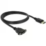 DisplayPort kabelis DeLOCK 85114 1m M-F Melns