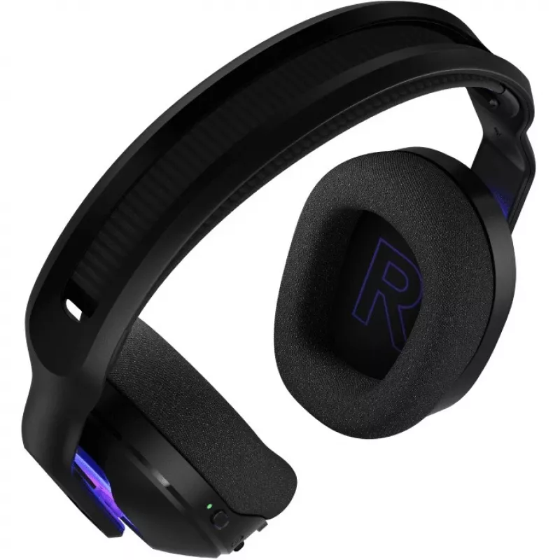 Logitech G G522 LIGHTSPEED bezvadu spēļu austiņas LIGHTSYNC RGB mikrofons un uzlabota sinhronizēta audio trīskāršā savienojamība