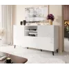 ABETO kumode 150x42x82 balts glancēts