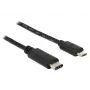 DeLOCK - USB kabelis - 5-pin Micro-USB Type B (V) - 24-pin USB Type C (V) - 1,0m (USB 3.1) - melns (83602)