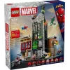 Konstrukciju rotaļlieta LEGO Marvel komplekts 76324 Zirnekļcilvēks pret Oscorp, 808 detaļas, 8 minifigūras, vecumam no 10 gadiem