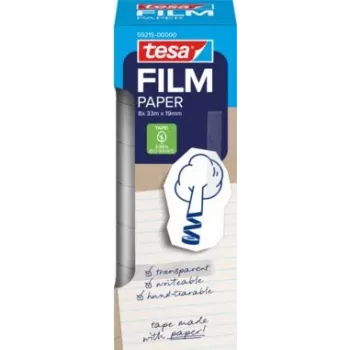 Tesa film Paper Adhesive Tape 33m 19mm 8 ruļļu tornis (59215-00000-00)