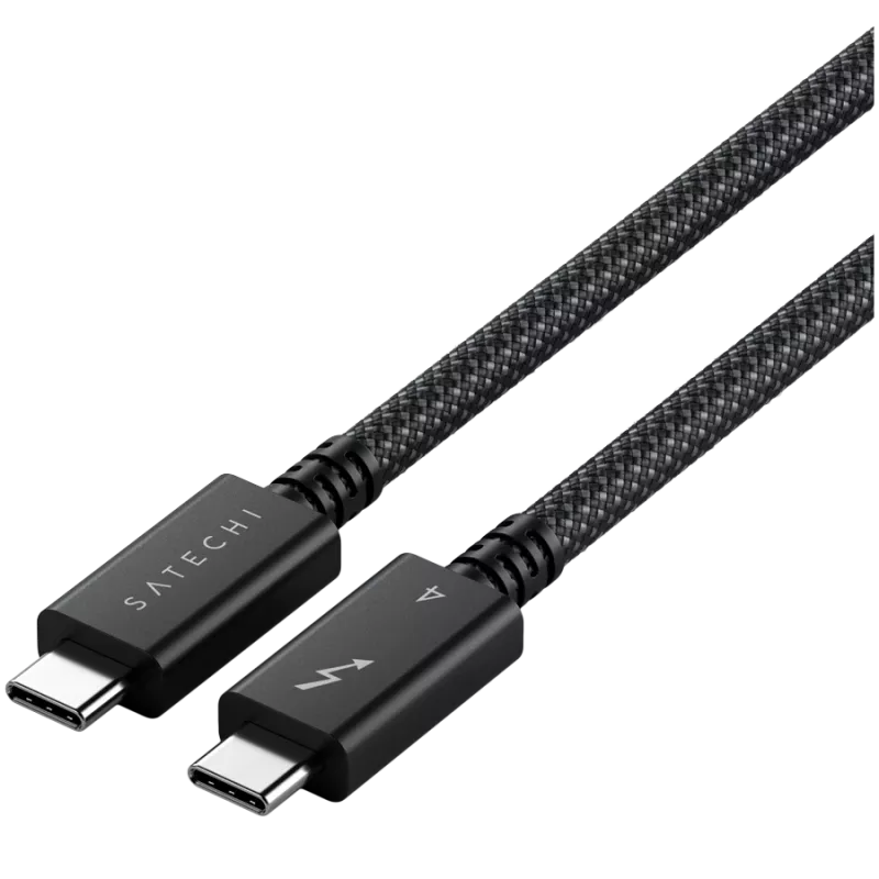 Satechi ST-YTB100K Thunderbolt kabelis 1 m 40 Gbit/s Melns