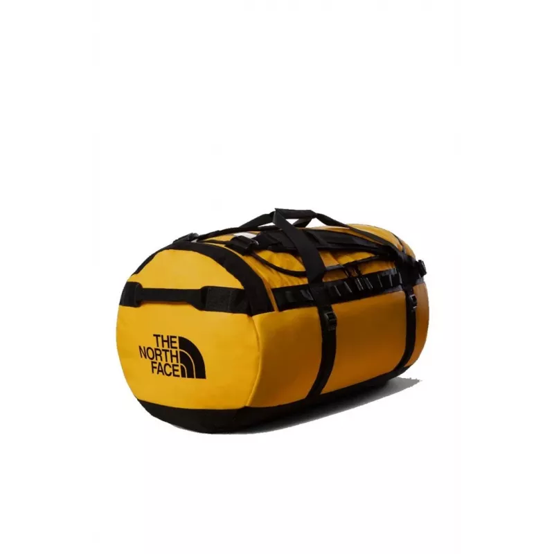 The North Face Base Camp Duffel L sporta soma 95 L, poliesters, melna, dzeltena