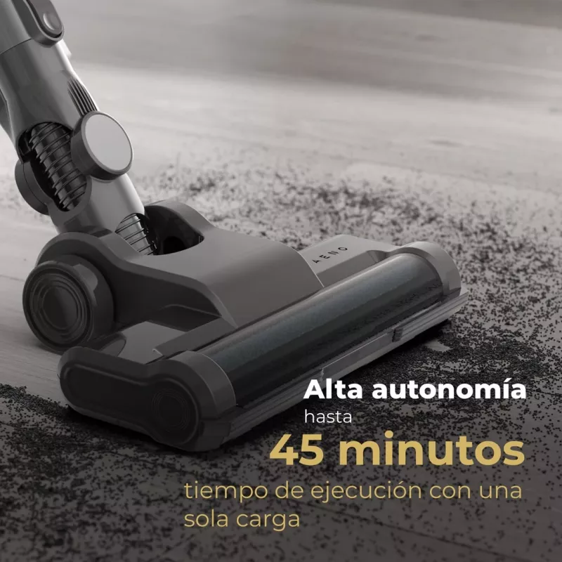 AENO SC1 Bezvadu sausās tīrīšanas putekļsūcējs MIF bez maisa 120 W Melns, Pelēks 2200 Ah