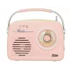 Retro tabletop radio Eltra LUIZA RETRO SP-11 ar MP3, USB un SD kartes atbalstu, rozā