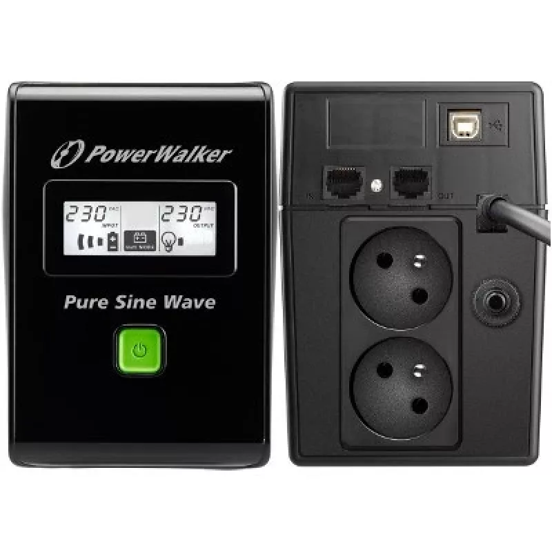 PowerWalker VI 800 SW FR nepārtrauktās barošanas avots (UPS) Line-Interactive 0.8 kVA 480 W 2 AC kontaktligzdas