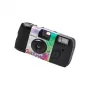 Vienreizlietojamā foto kamera Fujifilm Quicksnap Flash — 135 mm (32 mm fokusa attālums), 1/100 s aizvars, iebūvēta zibspuldze, melna
