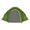 Coleman Dome Tent Darwin 4 Plus Melnsout — 4 personu tuneļtelts ar priekštelpu, tumši zaļa/gaiši zaļa