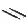Āķa un cilpas kabeļu saite DeLOCK 19010 150x12mm melna 10 gabali
