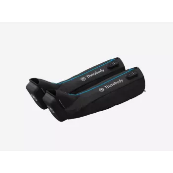 Kāju masieris Therabody RecoveryAir Melns — kompresijas masāža, 4 programmas, Bluetooth, 240 min akumulators
