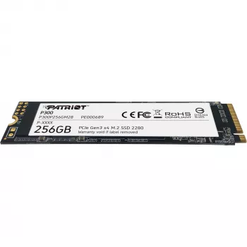 M.2 NVMe SSD PATRIOT P300 256GB — M.2 2280, lasīšana 1700 MB/s, rakstīšana 1100 MB/s