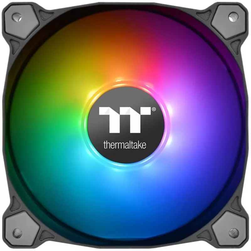Thermaltake Pure 12 ARGB 120mm korpusa ventilatori 3 komplektā melnā krāsā