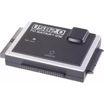 USB 2.0 uz IDE/SATA pārveidotājs Renkforce P-ATA IDE – USB 2.0 saskarne PATA (IDE) un SATA diskdziņiem