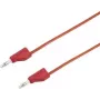 VOLTCRAFT Testa vads [4 mm spraudnis – 4 mm spraudnis] 2 m sarkans MSB-300 (MSB-300-2-Red)