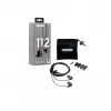 Shure SE112-GR austiņas, vadu, iekšauss, zvaniem/mūzikai, melnas, pelēkas