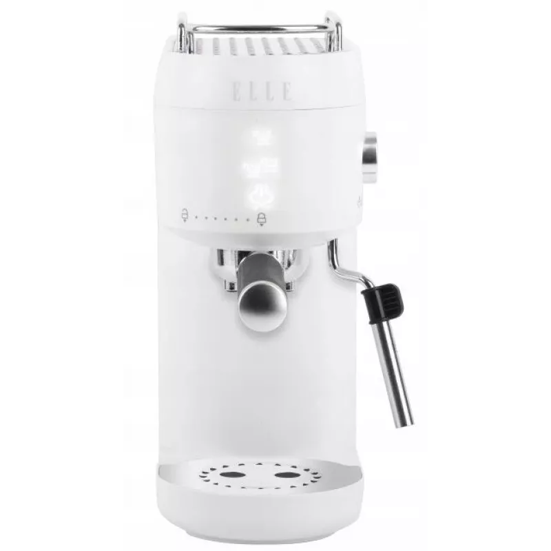 Kafijas automāts Elle EKCMP801WHEU balts — kompakts mājas kafijas automāts ar pilināšanas/espresso tipa brūvēšanu