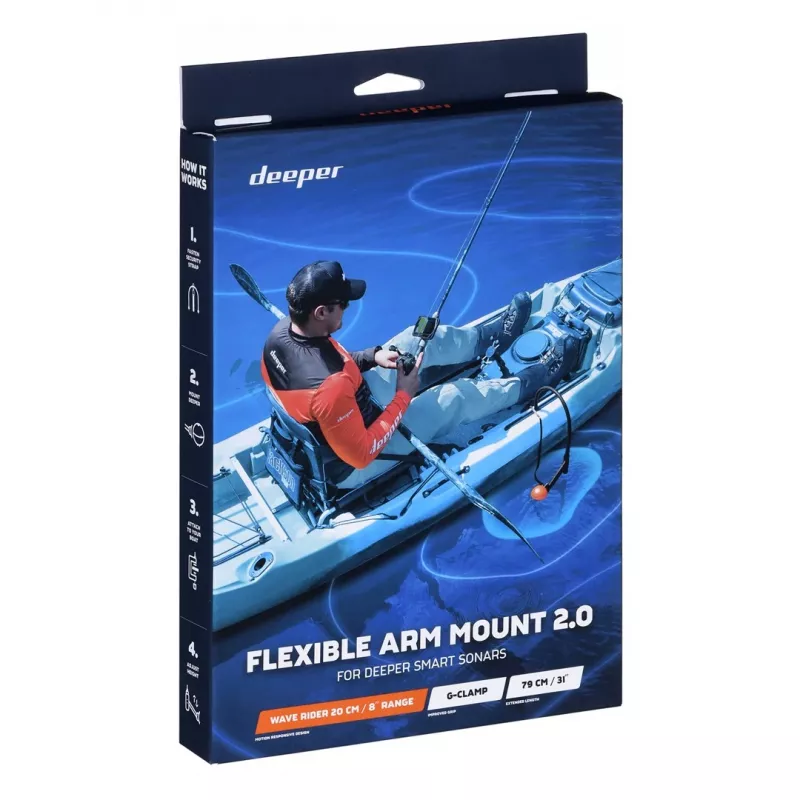 Deeper Flex Arm 2.0 Active turētājs Radar Black
