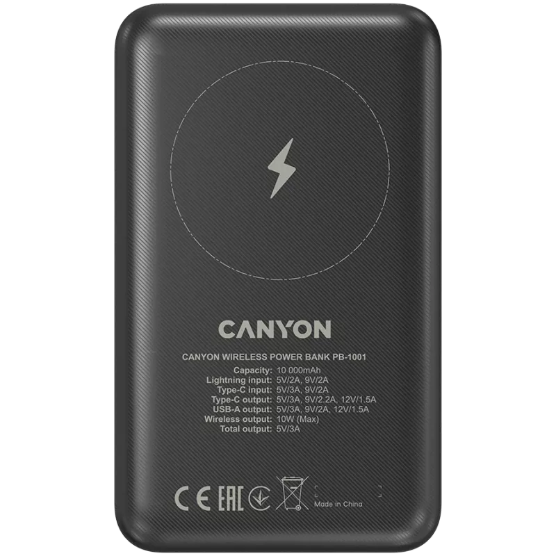 Pārnēsājams akumulators Canyon PB-1001 10000 mAh