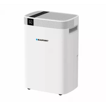 Gaisa sausinātājs BLAUPUNKT ADH601 — 2,5 l tvertne, 16 l/24h, 245 W, 48 dB, Wi‑Fi, 20–40 m², balts