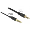 Audio kabelis DeLOCK 66075 0.5 m 3,5 mm melns