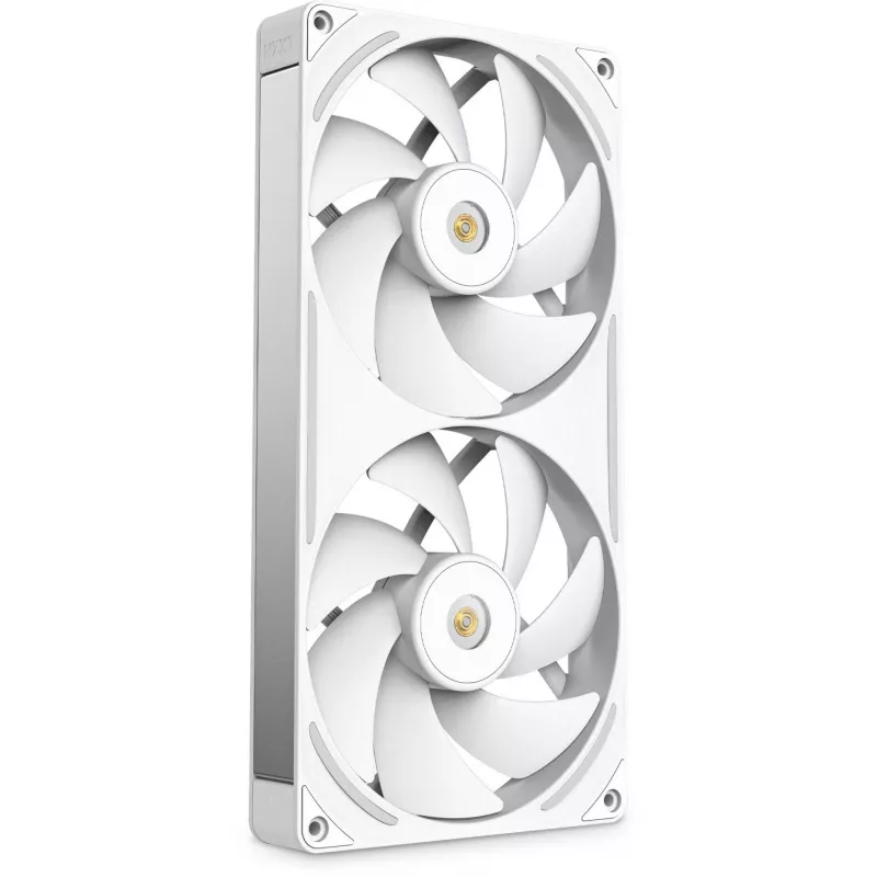 NZXT F280X RGB 140mm ARGB korpusa ventilatori – balti, 2 iepakojumā