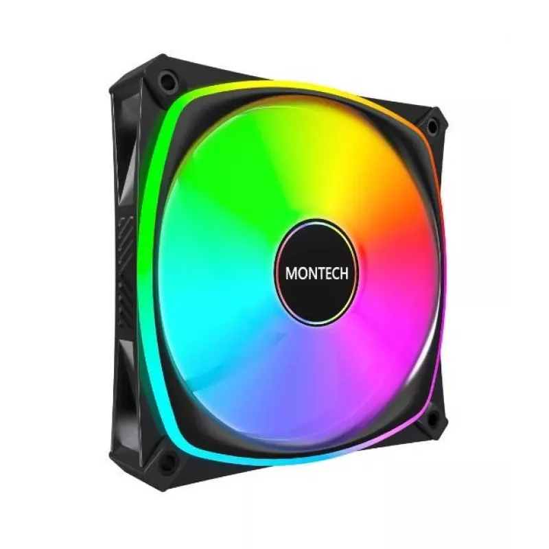 MONTECH AX120 PRO melns 120mm ARGB 3 komplekts