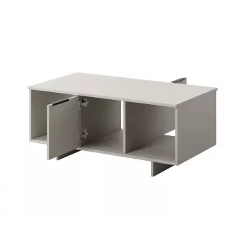 Kafijas galdiņš cama meble ALMA 100×55×55 cm, taisnstūrveida smilškrāsas galda virsma, kašmira apdare