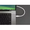 HYPER HyperJuice 240W Silikona USB-C uz USB-C kabelis (3 pēdas/1 m) - Balts