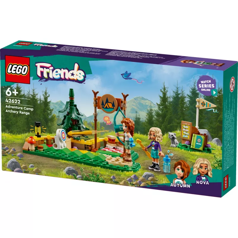 Konstruktors LEGO Friends Loka šaušanas piedzīvojumu nometne 42622 — 157 gab., 2 minifigūras, vecums 6+