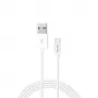 Savio CL-125 USB kabelis USB 2.0 1 m USB A USB C Balts