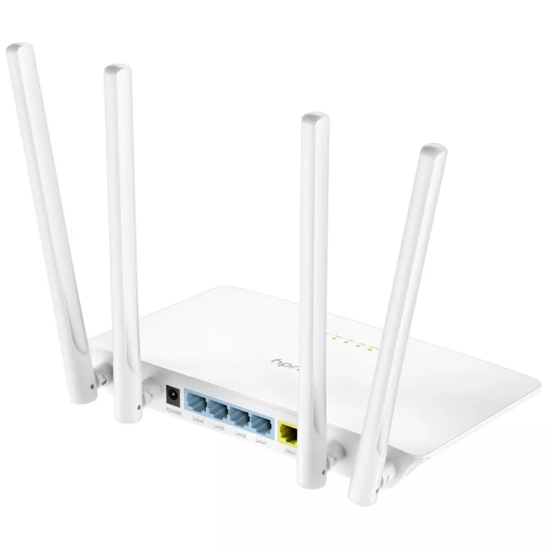 Galda maršrutētājs Cudy WR1200 Divjoslu Wi‑Fi 5 (802.11ac) 867 Mbit/s, 4x RJ‑45 LAN, Balts