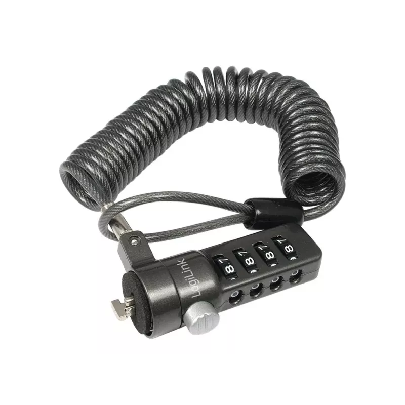 LogiLink NBS004 kabeļa slēdzene melna 1,8 m