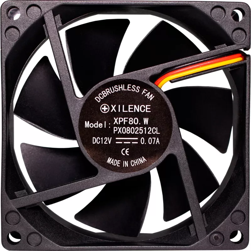 Xilence XF034 80mm melns korpusa ventilators
